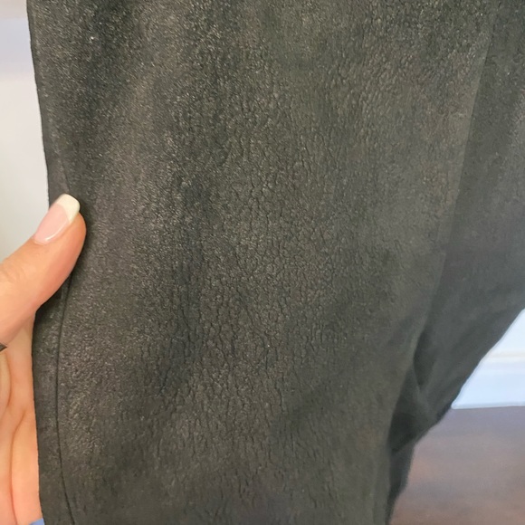 Rick Owens Suede Moto Mid Rise Leggings - Picture 5 of 7